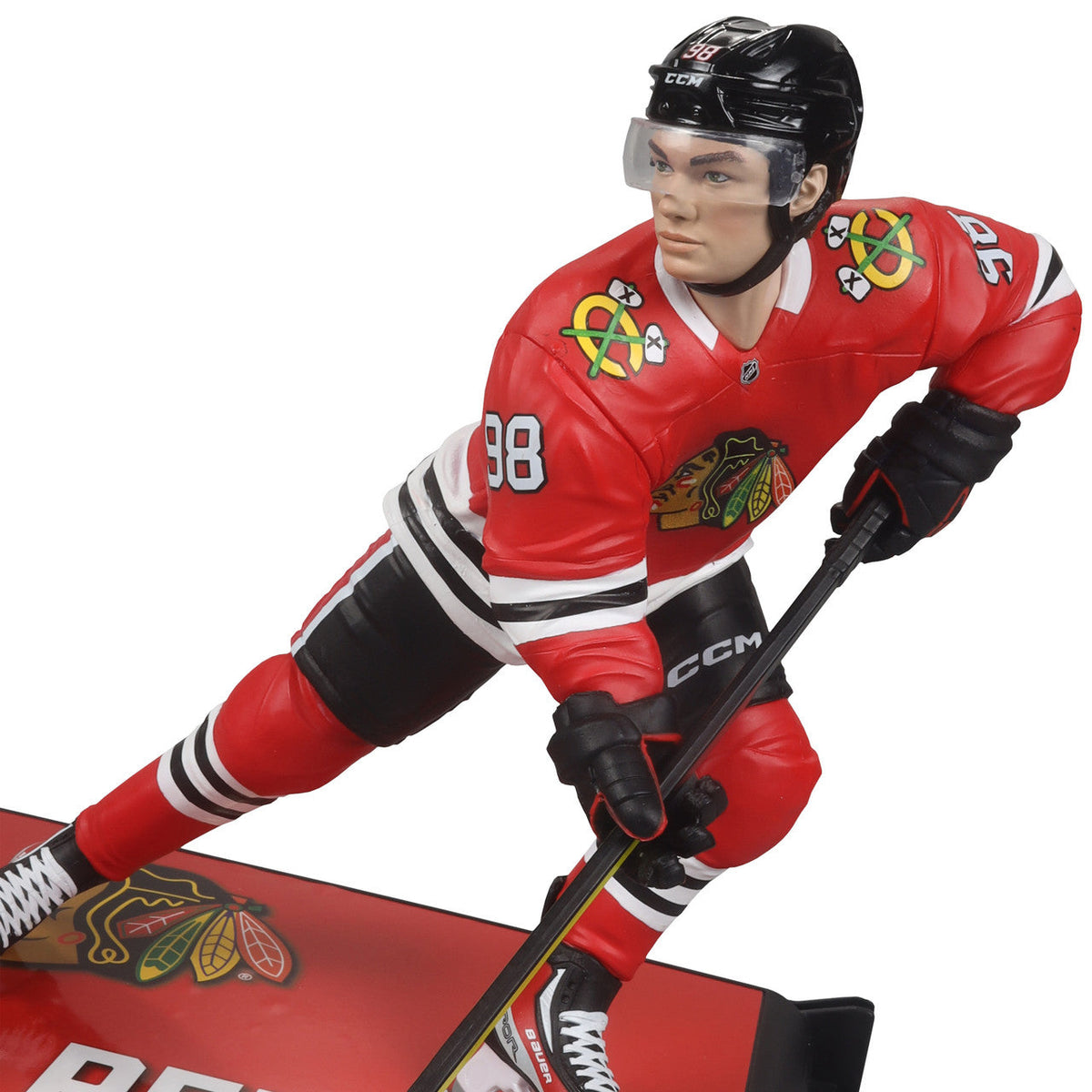 Connor Bedard Chicago Blackhawks NHL McFarlane Toys Home Uniform Legacy Series 7" Action Figure product image 7, provided