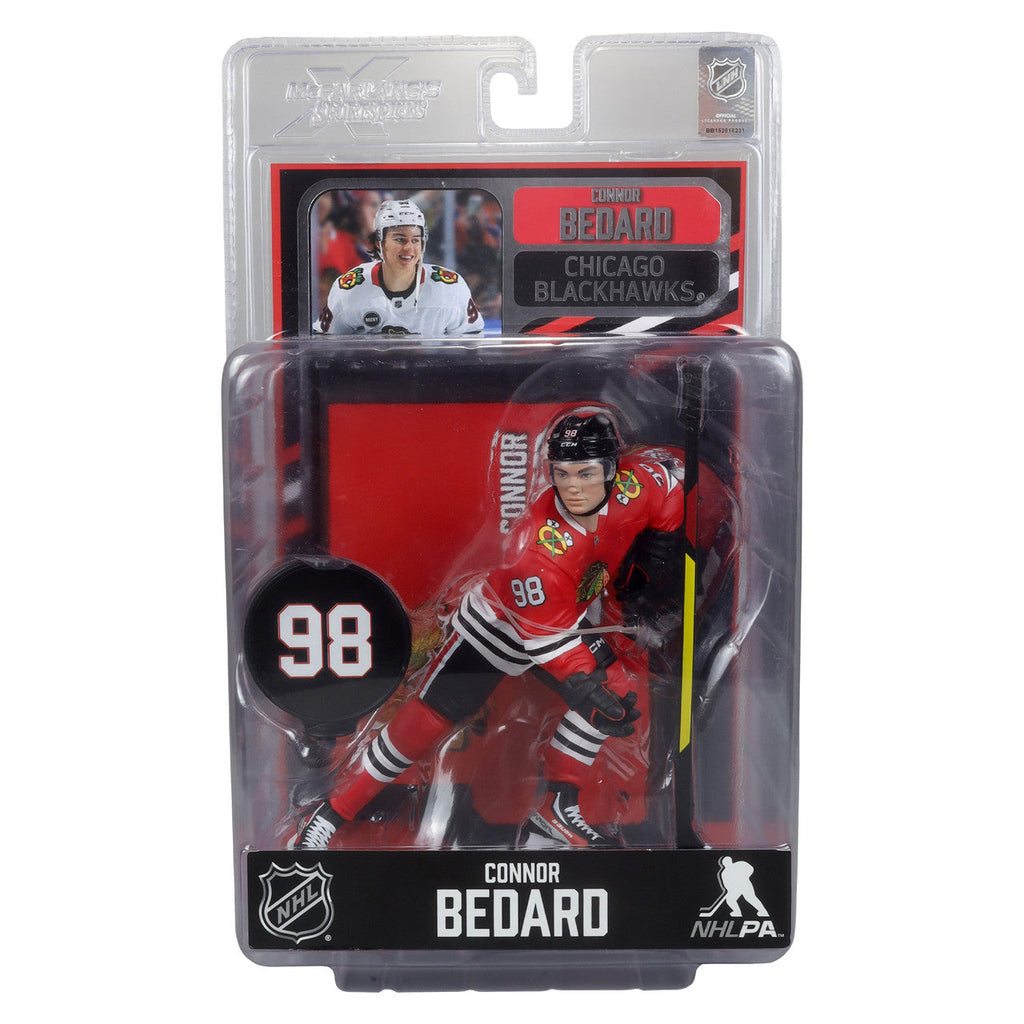 Connor Bedard Chicago Blackhawks NHL McFarlane Toys Home Uniform Legacy Series 7" Action Figure product image 8, provided