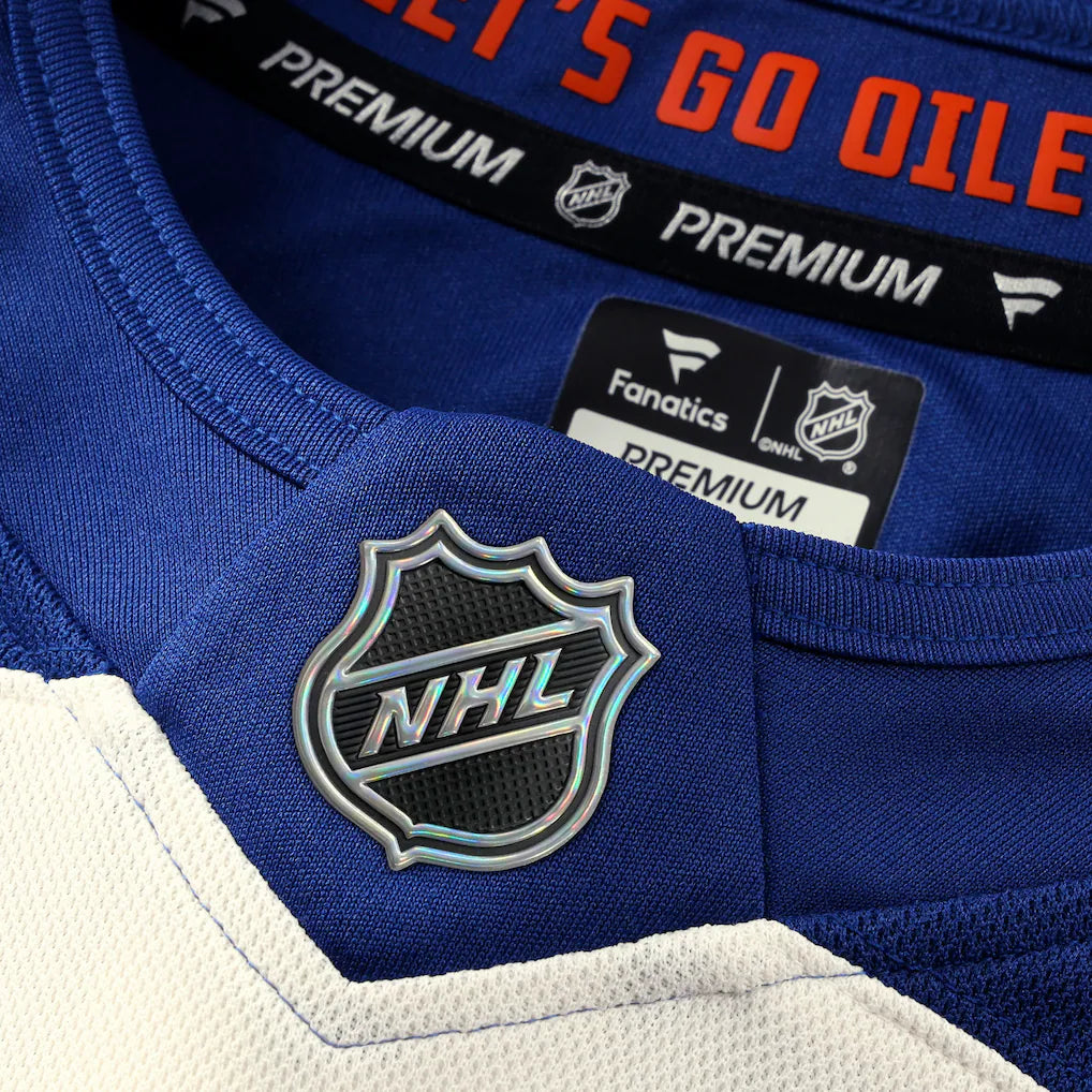 Connor McDavid Edmonton Oilers NHL Fanatics Branded Men Beige Alternate Premium Jersey product image 5, provided for visual