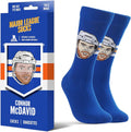 Connor McDavid Edmonton Oilers NHL Major League Socks Men Royal Crew Socks product image 1, provided for visual reference