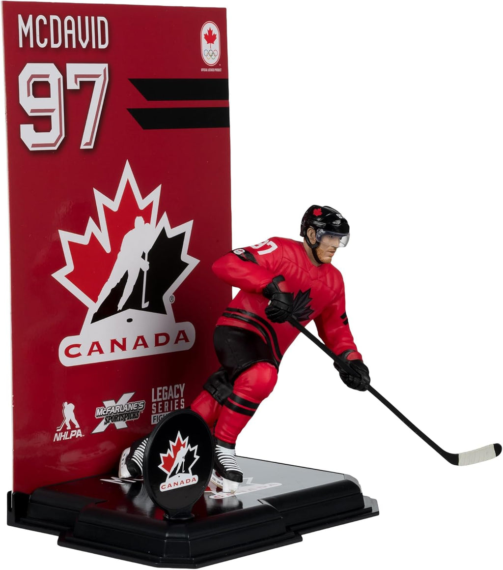 Connor McDavid Hockey Canada IIHF McFarlane Toys Olympics Legacy Series 7" Action Figure product image 2, provided for
