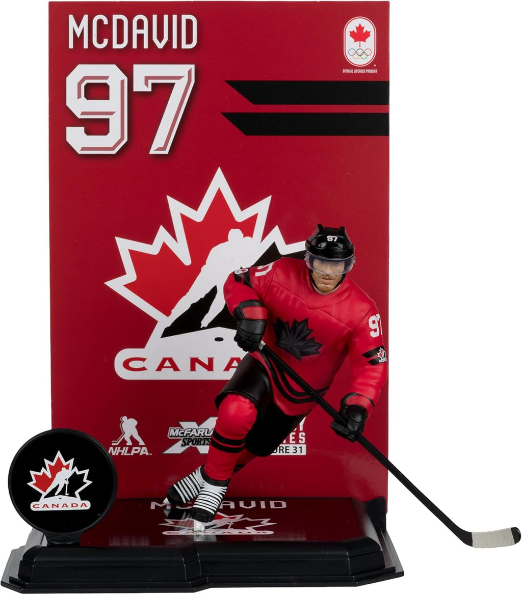 Connor McDavid Hockey Canada IIHF McFarlane Toys Olympics Legacy Series 7" Action Figure product image 1, provided for