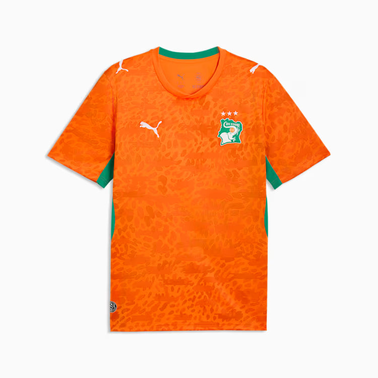 Côte d'Ivoire National Team FIFA Puma Men Orange 2026 Home Replica Jersey product image 1, provided for visual reference and