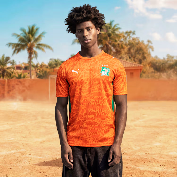 Côte d'Ivoire National Team FIFA Puma Men Orange 2026 Home Replica Jersey product image 8, provided for visual reference and
