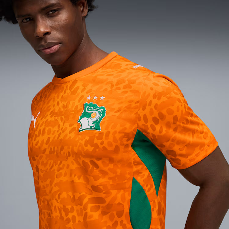 Côte d'Ivoire National Team FIFA Puma Men Orange 2026 Home Replica Jersey product image 3, provided for visual reference and
