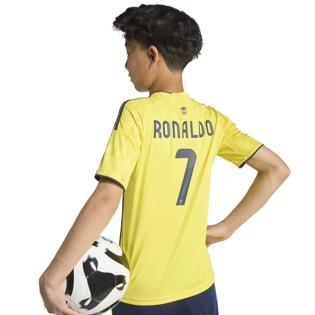 Cristiano Ronaldo Al Nassr FC SPL Adidas Youth Yellow 2025/26 Replica Home Jersey product image 7, provided for visual