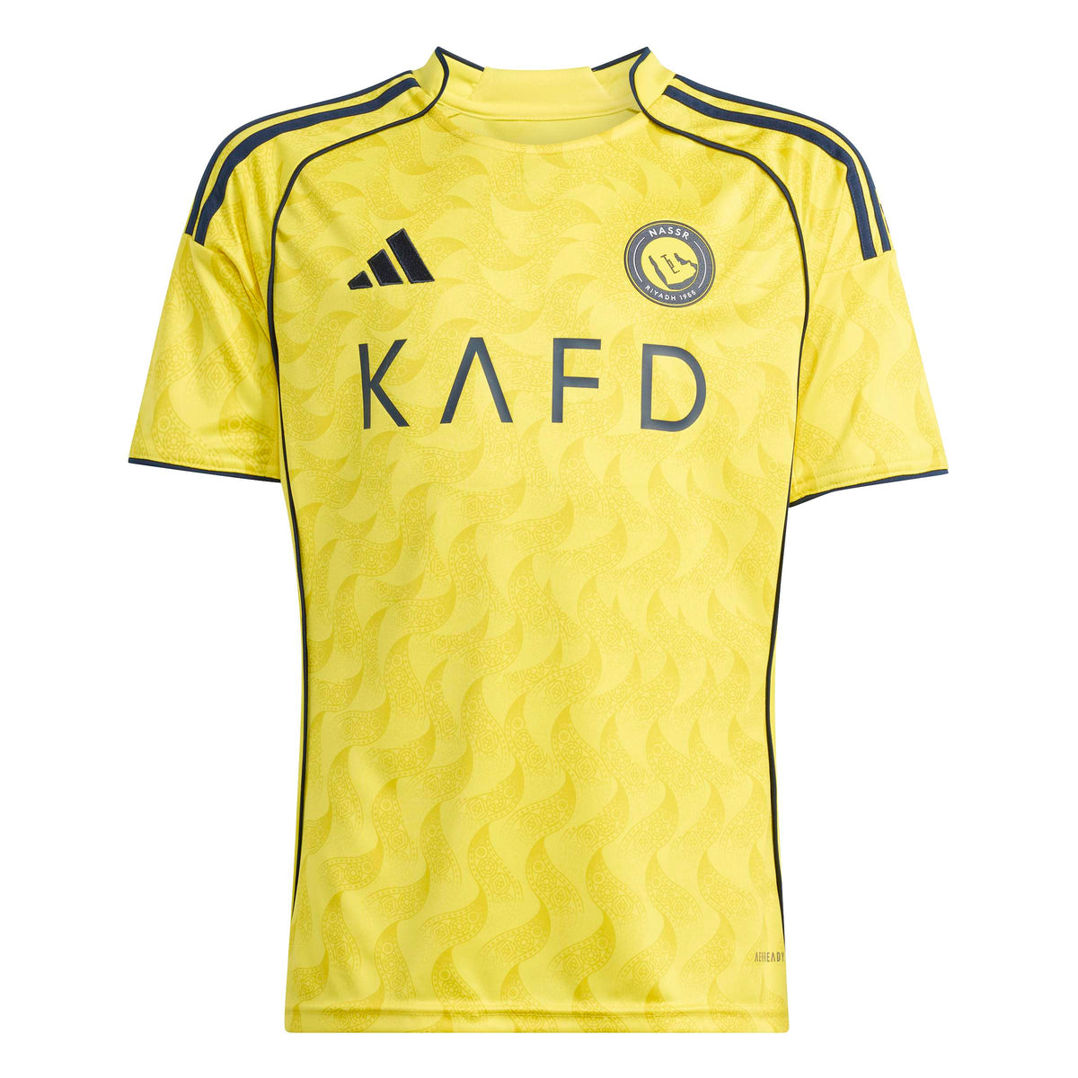 Cristiano Ronaldo Al Nassr FC SPL Adidas Youth Yellow 2025/26 Replica Home Jersey product image 2, provided for visual
