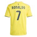 Cristiano Ronaldo Al Nassr FC SPL Adidas Youth Yellow 2025/26 Replica Home Jersey product image 1, provided for visual