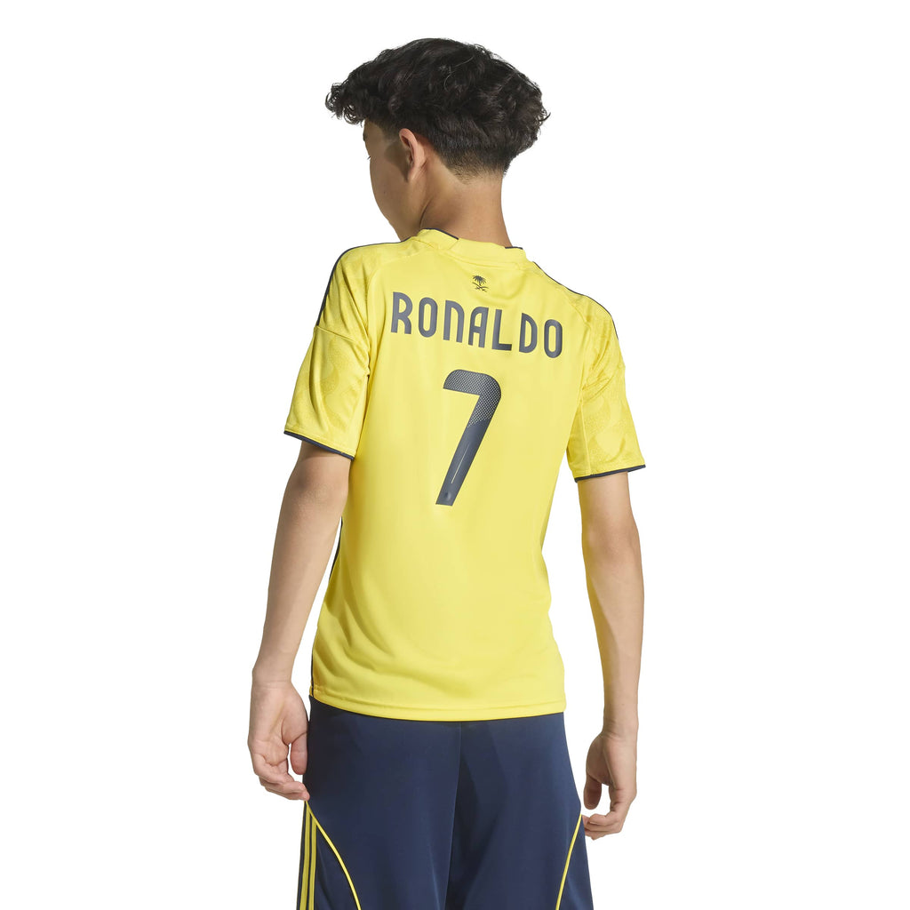 Cristiano Ronaldo Al Nassr FC SPL Adidas Youth Yellow 2025/26 Replica Home Jersey product image 4, provided for visual