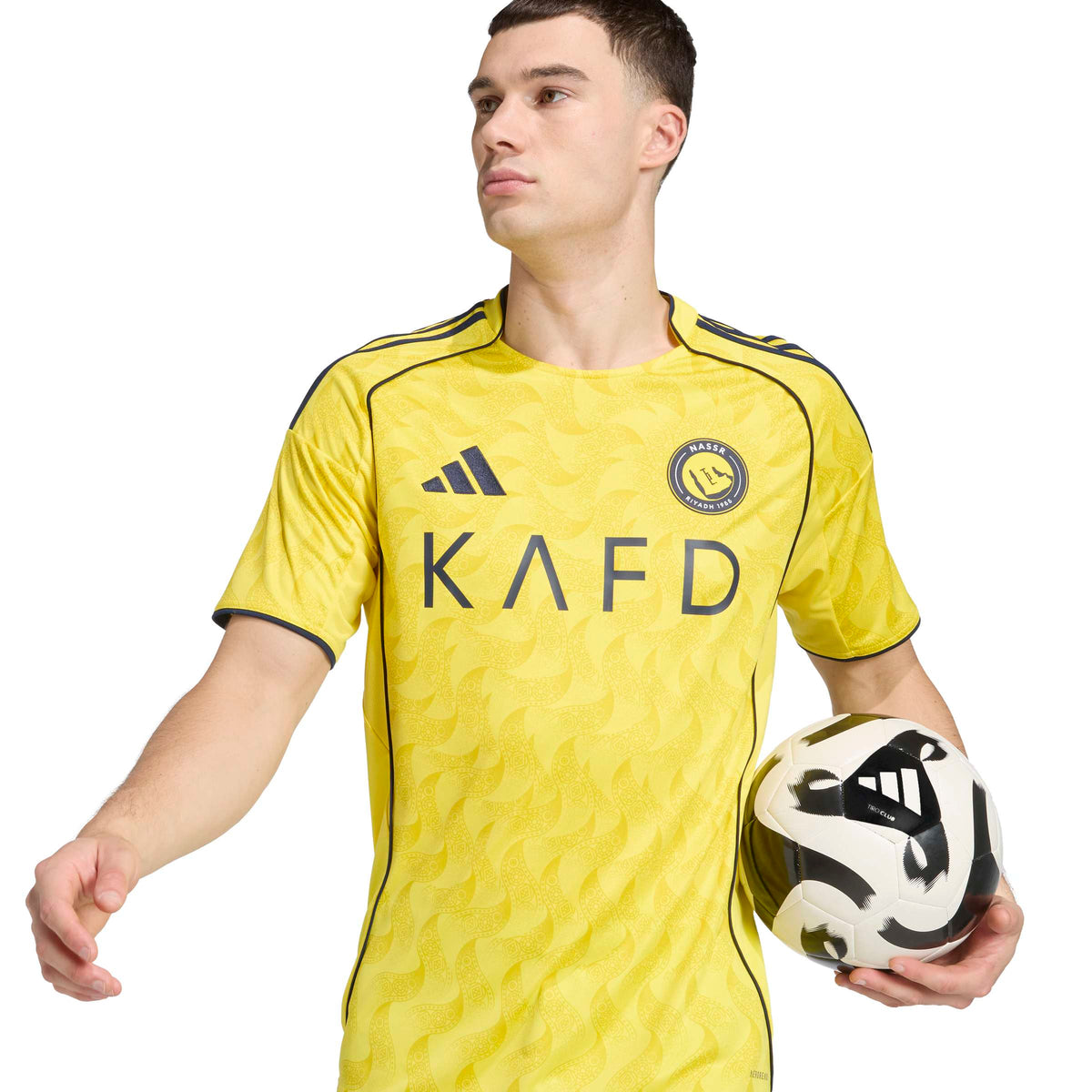 Cristiano Ronaldo Al Nassr FC SPL Adidas Men Yellow 2025/26 Replica Home Jersey product image 8, provided for visual