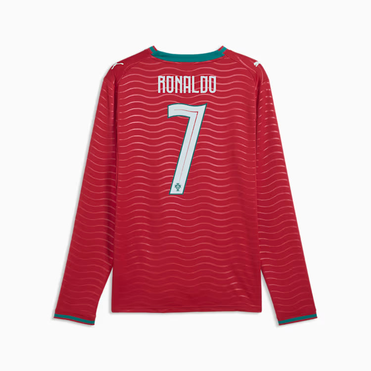 Cristiano Ronaldo Portugal National Team FIFA Puma Men Red 2026/27 Replica Long Sleeve Jersey product image 1, provided for