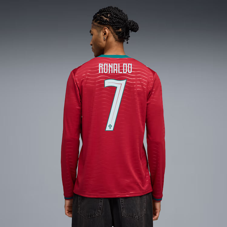 Cristiano Ronaldo Portugal National Team FIFA Puma Men Red 2026/27 Replica Long Sleeve Jersey product image 4, provided for