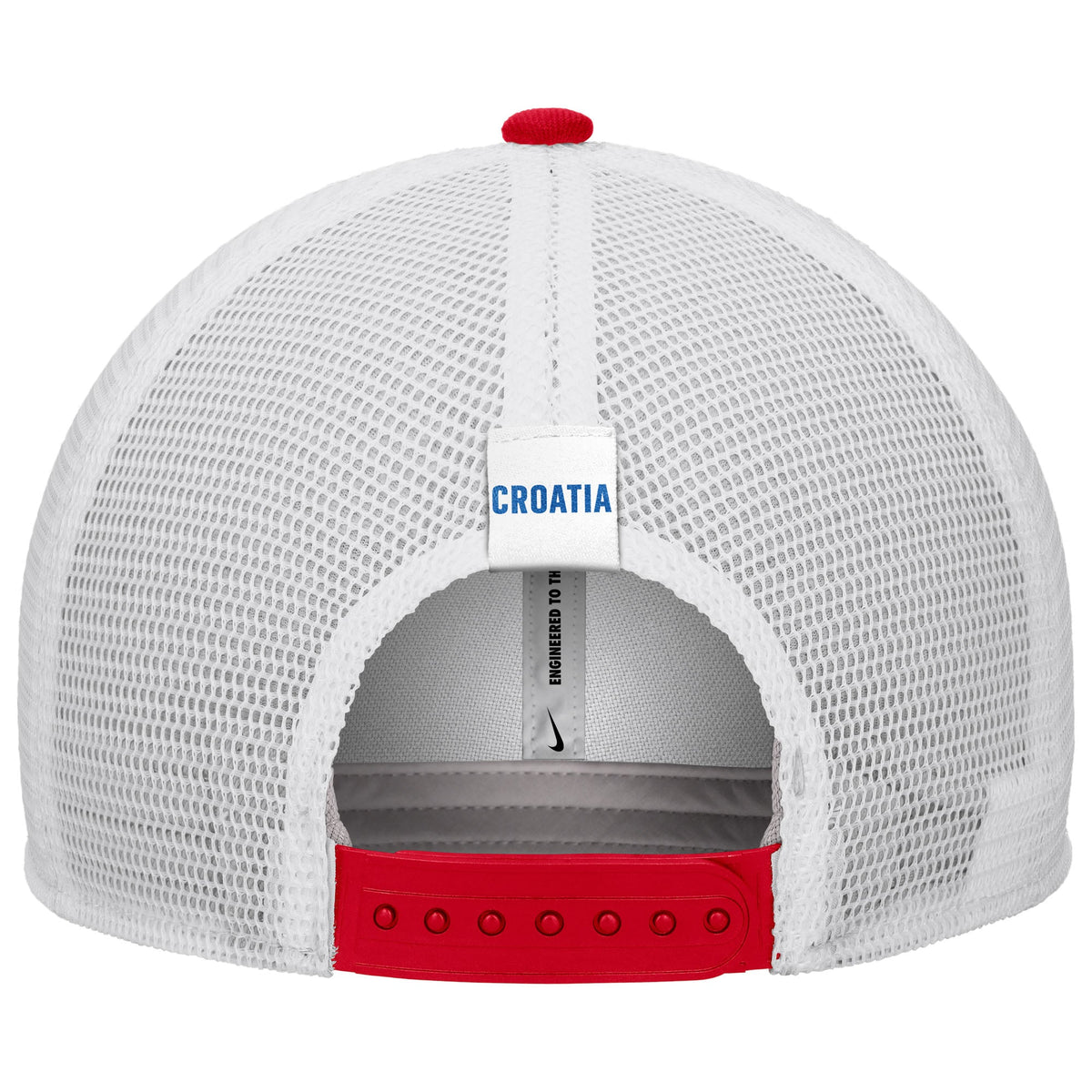 Croatia National Team FIFA Nike Men White Rise Trucker Adjustable Hat product image 2, provided for visual reference and