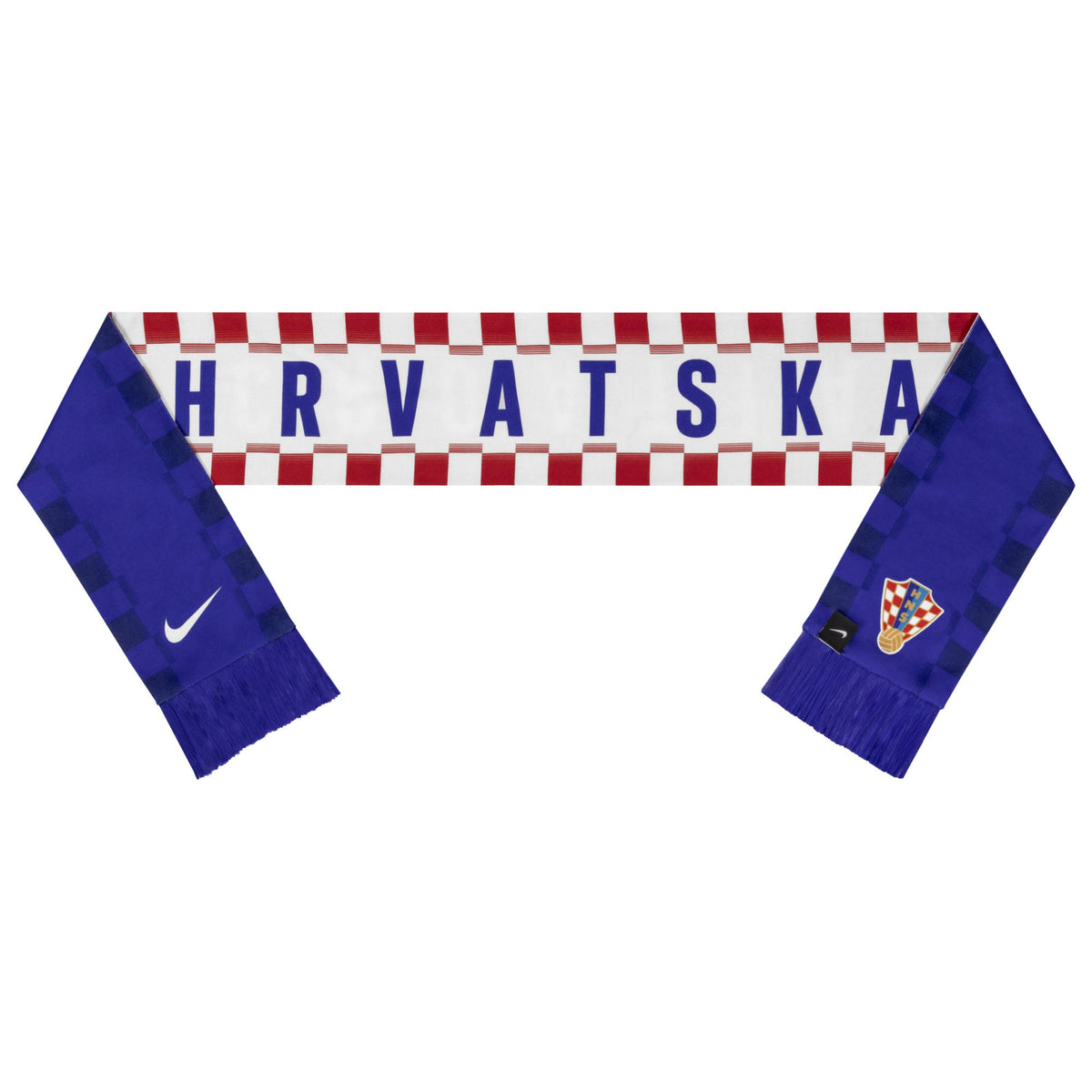 Croatia National Team FIFA Nike Royal Blue/White Scarf product image 2, provided for visual reference and product detail