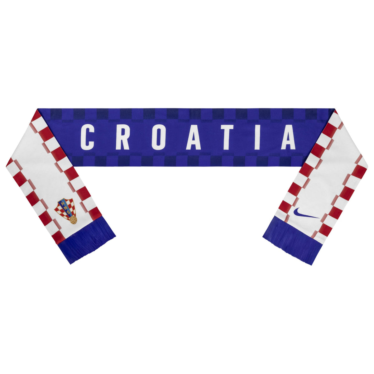 Croatia National Team FIFA Nike Royal Blue/White Scarf product image 1, provided for visual reference and product detail