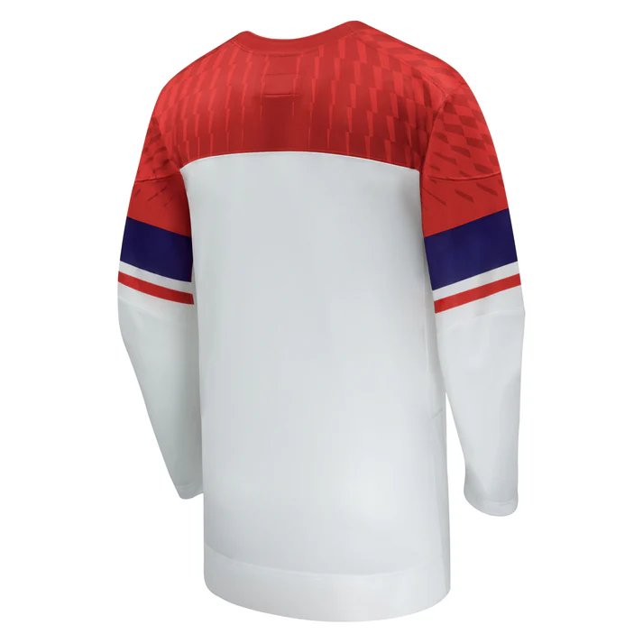Czech Republic IIHF Nike Men White 2026 Replica Jersey product image 2, provided for visual reference and product detail