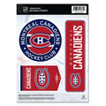 Montreal Canadiens NHL 8"x11" Team Fan Decal Set product image 1, provided for visual reference and product detail review