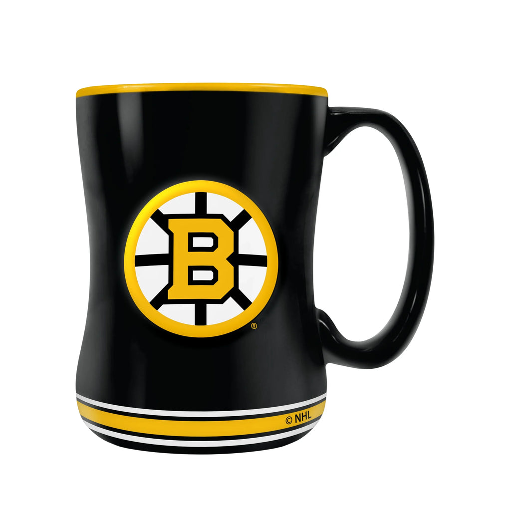 Boston Bruins NHL TSV 14oz Black Sculpted Mug product image 1, provided for visual reference and product detail review