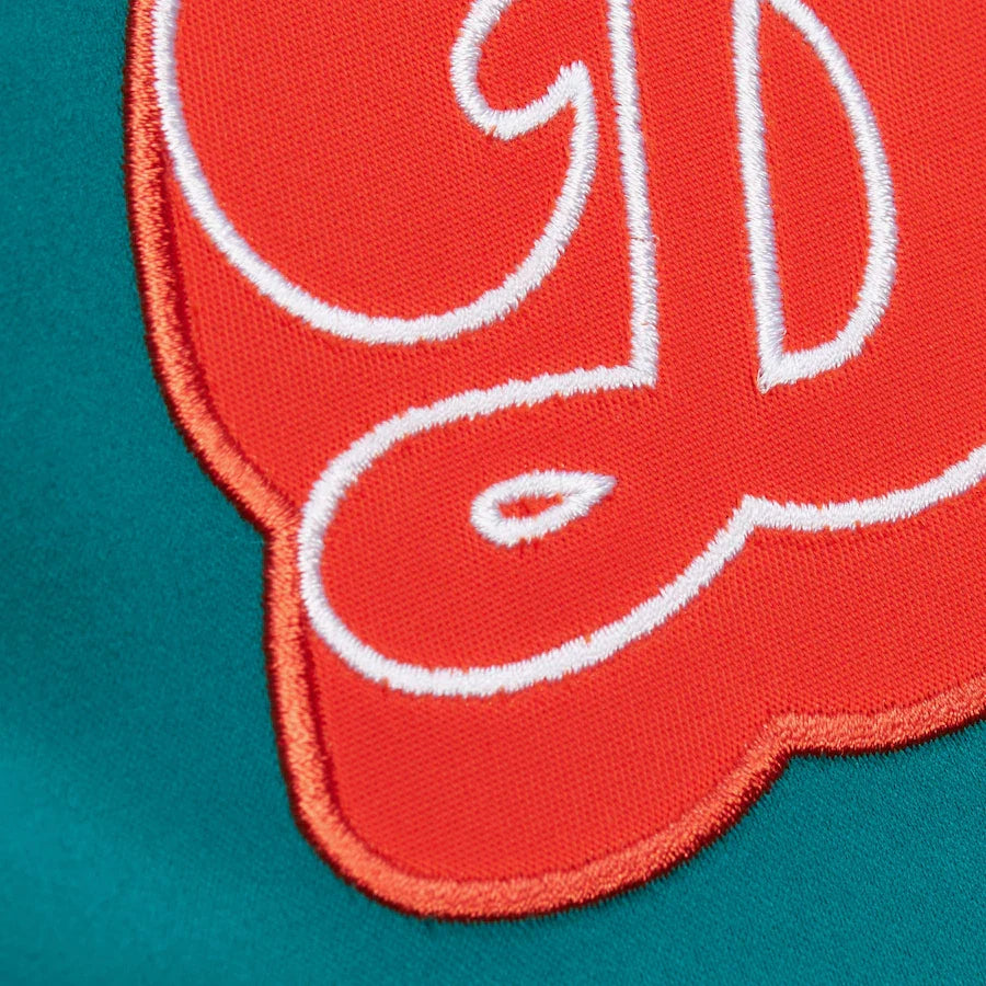 Dan Marino Miami Dolphins NFL Mitchell & Ness Men’s Aqua/Orange Lightweight Satin Jacket product image 7, provided for