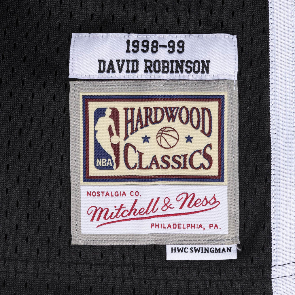 David Robinson San Antonio Spurs NBA Mitchell & Ness Men Black 1998-99 Hardwood Classics Swingman Jersey product image 3,
