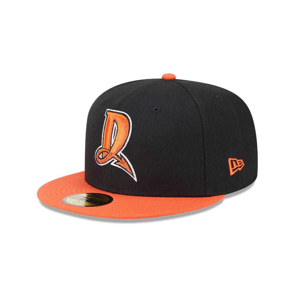 Dayton Dragons MiLB New Era Men Black/Orange 59Fifty Alternate Authentic Collection Fitted Hat product image 1, provided for