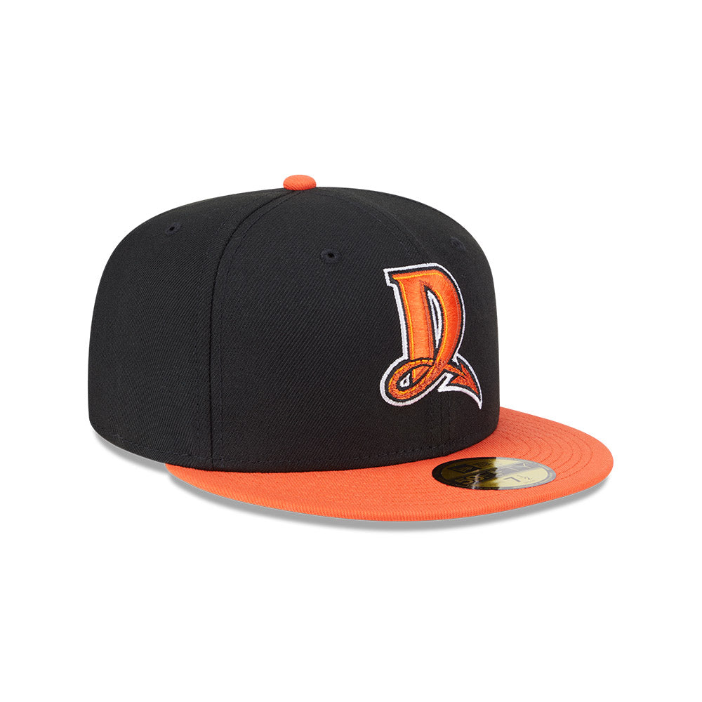 Dayton Dragons MiLB New Era Men Black/Orange 59Fifty Alternate Authentic Collection Fitted Hat product image 4, provided for
