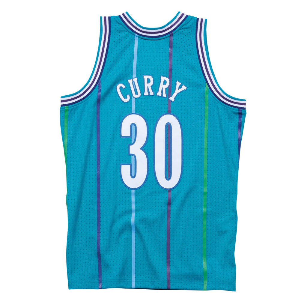 Dell Curry Charlotte Hornets NBA Mitchell & Ness Men Teal 1992-93 Hardwood Classics Swingman Jersey product image 1,