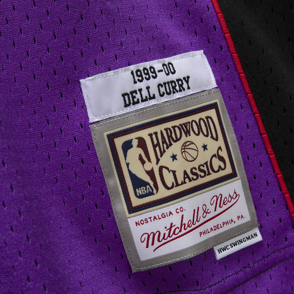 Dell Curry Toronto Raptors NBA Mitchell & Ness Men Purple 1999-00 Hardwood Classics Swingman Jersey product image 4,