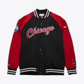 Dennis Rodman Chicago Bulls Mitchell & Ness Men’s Black/Red Lightweight Satin Jacket product image 1, provided for visual