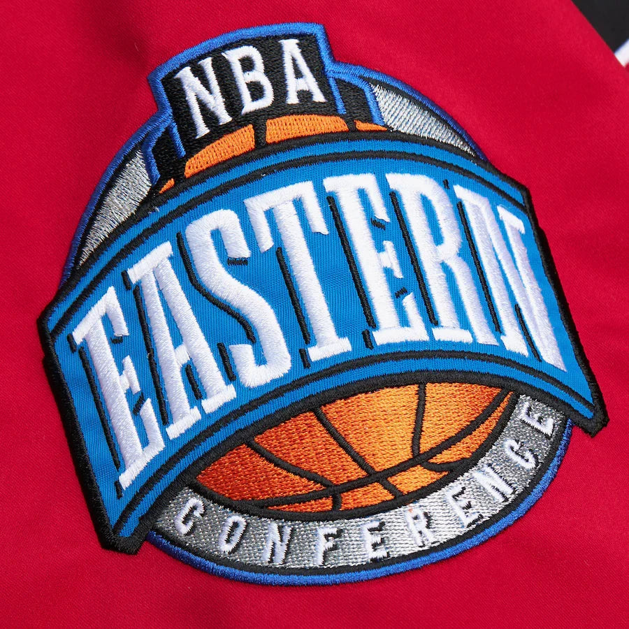 Dennis Rodman Chicago Bulls Mitchell & Ness Men’s Black/Red Lightweight Satin Jacket product image 5, provided for visual