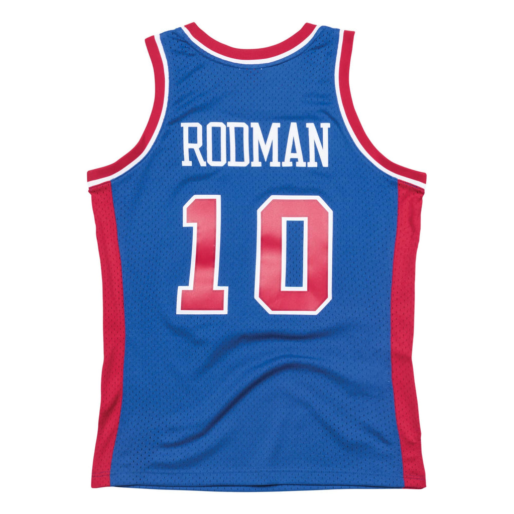 Dennis Rodman Detroit Pistons NBA Mitchell & Ness Men Royal Blue 1988-89 Hardwood Classics Swingman Jersey product image 1,