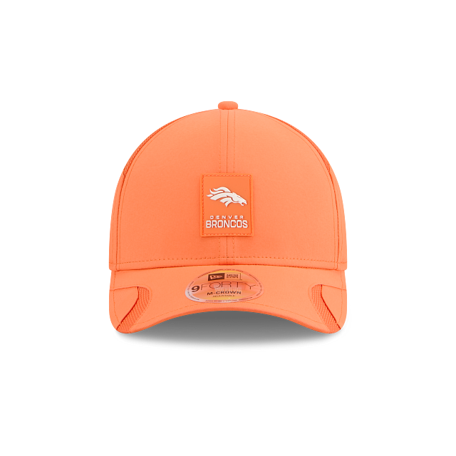 Denver Broncos NFL New Era Men Orange 9Forty 2025 Sideline M-Crown Snapback product image 3, provided for visual reference