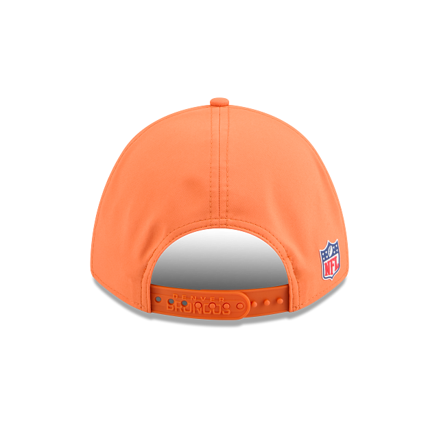 Denver Broncos NFL New Era Men Orange 9Forty 2025 Sideline M-Crown Snapback product image 2, provided for visual reference