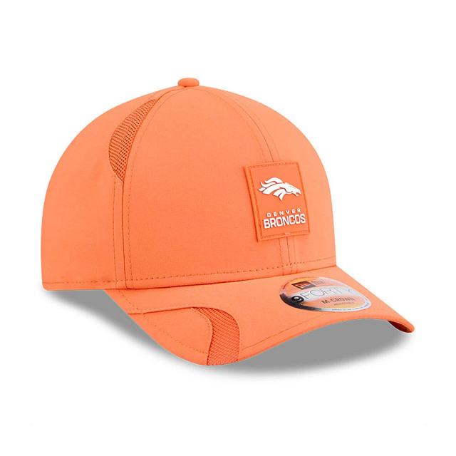 Denver Broncos NFL New Era Men Orange 9Forty 2025 Sideline M-Crown Snapback product image 4, provided for visual reference