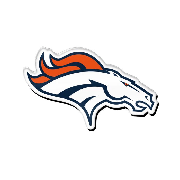 Denver Broncos NFL WinCraft Acrylic Pin product image 1, provided for visual reference and product detail review