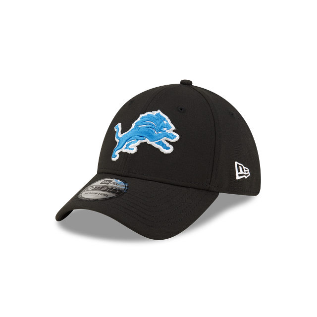 Detroit Lions NFL New Era Men Black 39Thirty Team Classic Stretch Fit Hat product image 1, provided for visual reference and