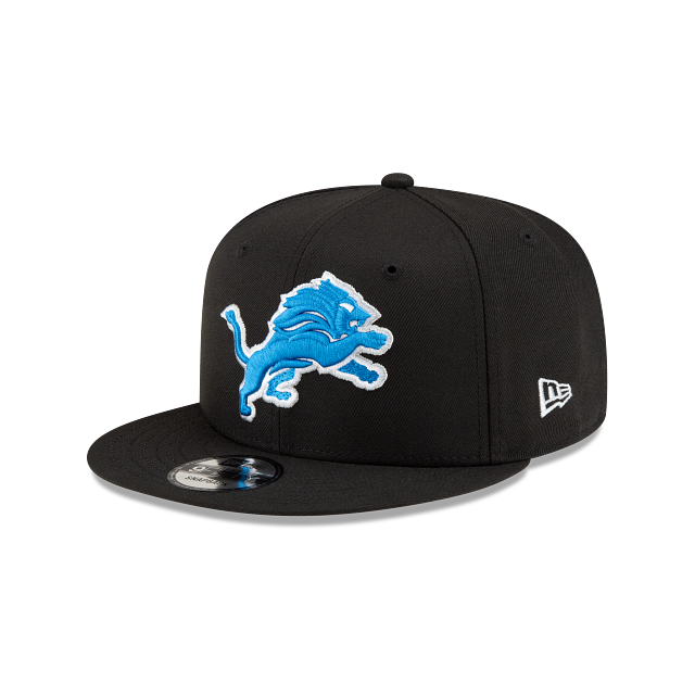 Detroit Lions NFL New Era Men Black 9Fifty Basic Snapback product image 1, provided for visual reference and product detail
