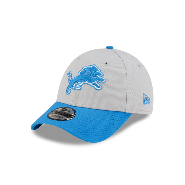 Detroit Lions NFL New Era Men Blue/Grey 2 Tone 9Forty Adjustable Hat product image 1, provided for visual reference and