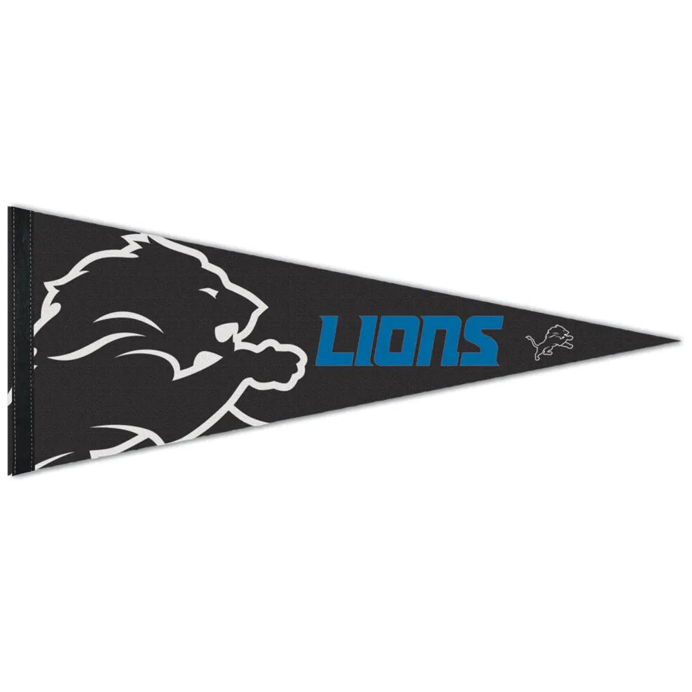 Detroit Lions NFL WinCraft 12"x30" Premium Pennant product image 1, provided for visual reference and product detail review