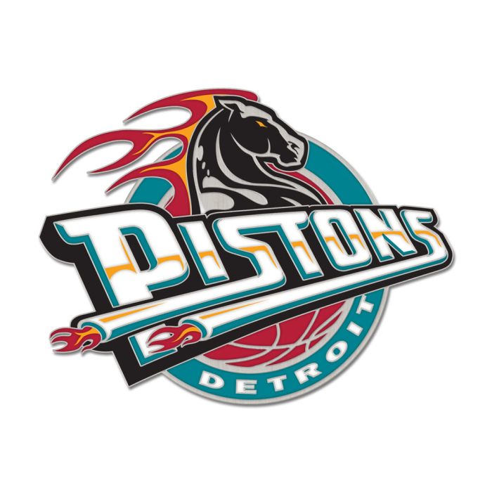 Detroit Pistons NBA WinCraft Hardwood Classic Collector Enamel Pin product image 1, provided for visual reference and