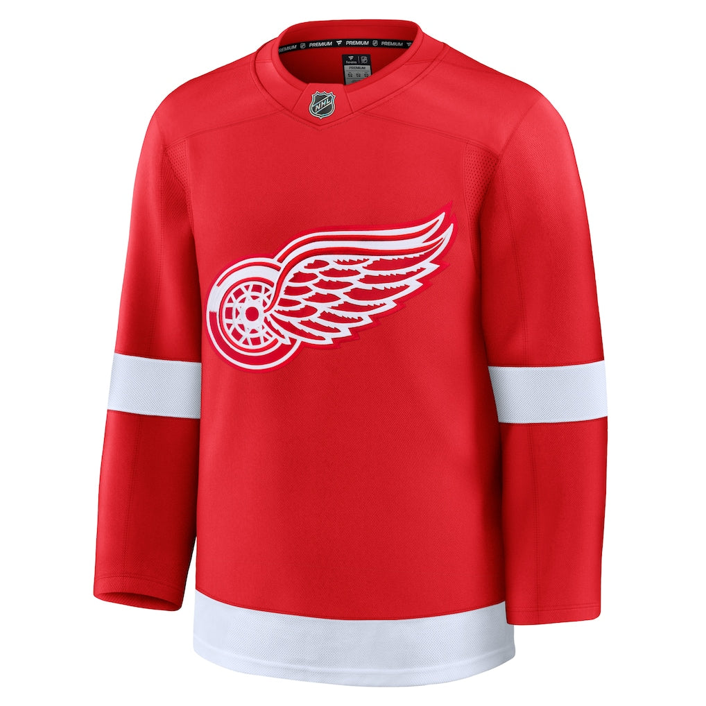 Detroit Red Wings NHL Fanatics Branded Men Red Home Premium Jersey product image 1, provided for visual reference and