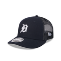 Detroit Tigers MLB New Era Men Navy 9Fifty Low Profile Trucker Snapback product image 1, provided for visual reference and