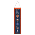 Detroit Tigers MLB WinCraft 8"x32" Wool Heritage Logo Banner product image 1, provided for visual reference and product