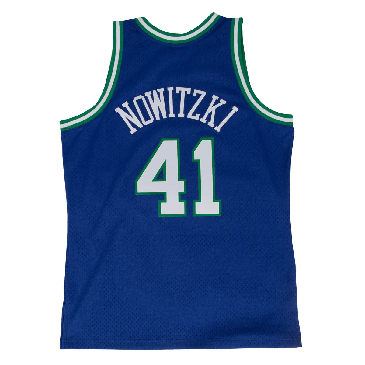 Dirk Nowitzki Dallas Mavericks NBA Mitchell & Ness Men Royal Blue 1998-99 Hardwood Classics Swingman Jersey product image 1,