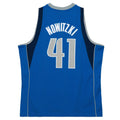 Dirk Nowitzki Dallas Mavericks NBA Mitchell & Ness Men Royal Blue 2010-11 Hardwood Classics Swingman Jersey product image 1,