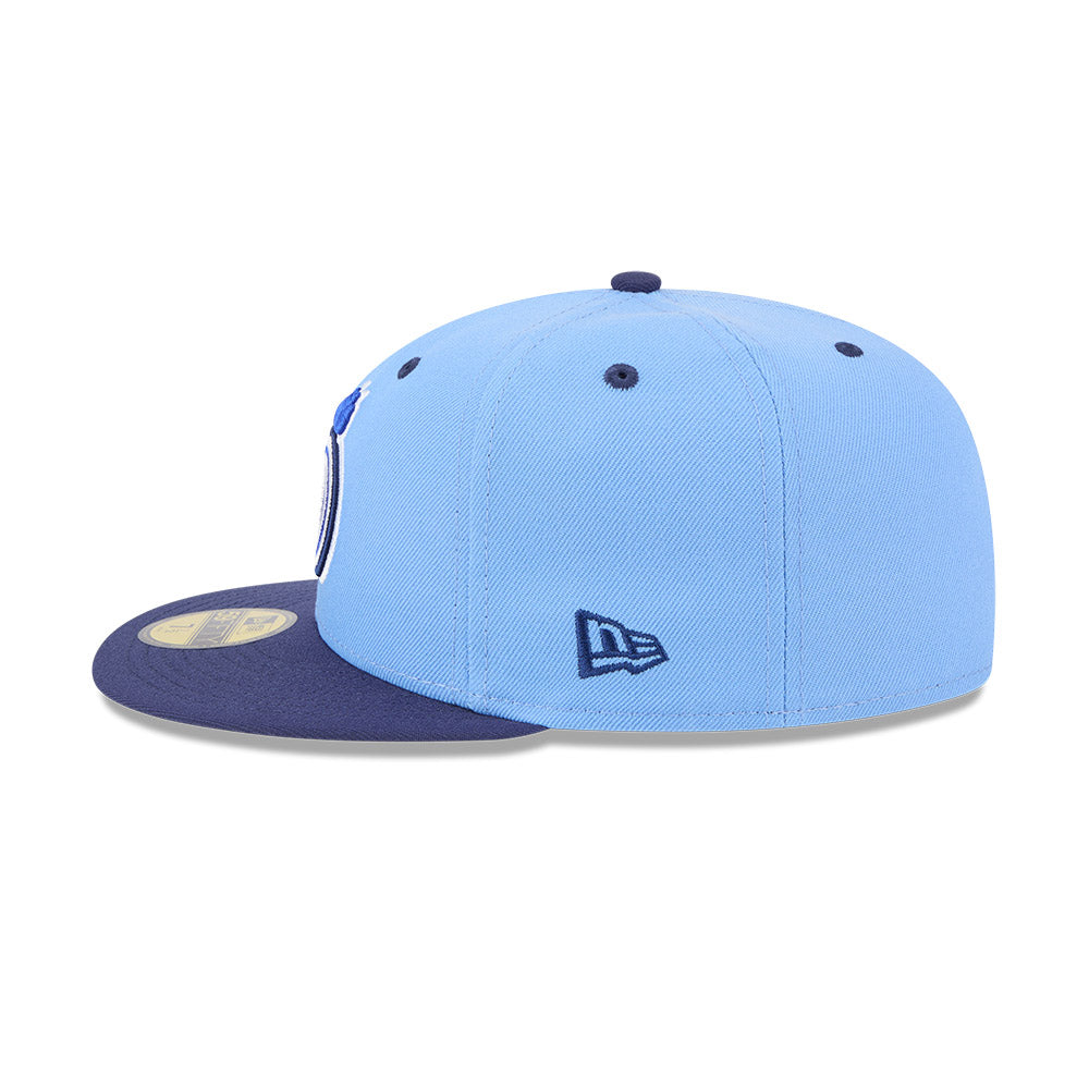 Dunedin Blue Jays MiLB New Era Men Light Blue/Navy 59Fifty Authentic Collection Fitted Hat product image 5, provided for