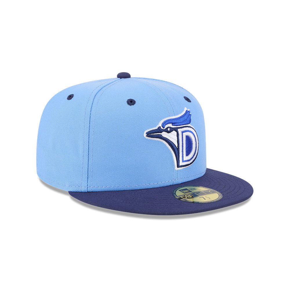 Dunedin Blue Jays MiLB New Era Men Light Blue/Navy 59Fifty Authentic Collection Fitted Hat product image 4, provided for