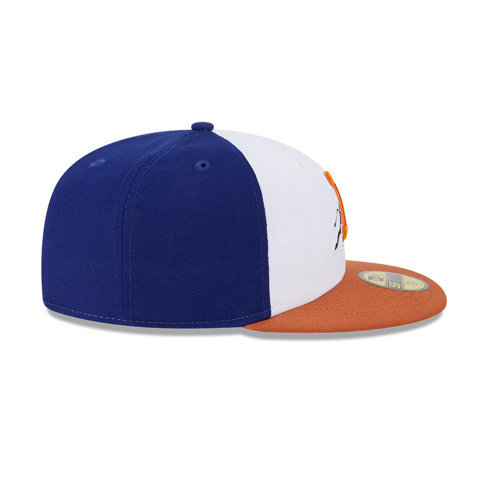 Durham Bulls MiLB New Era Men White/Orange 59Fifty Authentic Collection Fitted Hat product image 6, provided for visual