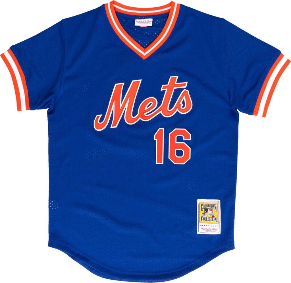 Dwight Gooden New York Mets MLB Mitchell & Ness Men Royal Blue 1986 Authentic BP Jersey product image 1, provided for visual