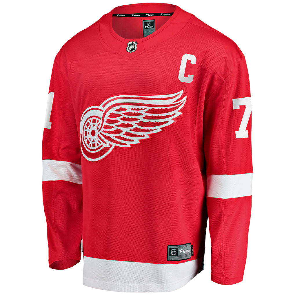 Dylan Larkin Detroit Red Wings NHL Fanatics Branded Men Red Breakaway Jersey product image 2, provided for visual reference